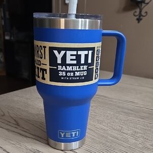 YETI Blue Rambler 35 oz Mug New